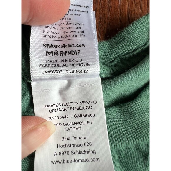 ripndrip long sleeve Graphic  t-shirt Forest Green small - Picture 10 of 12